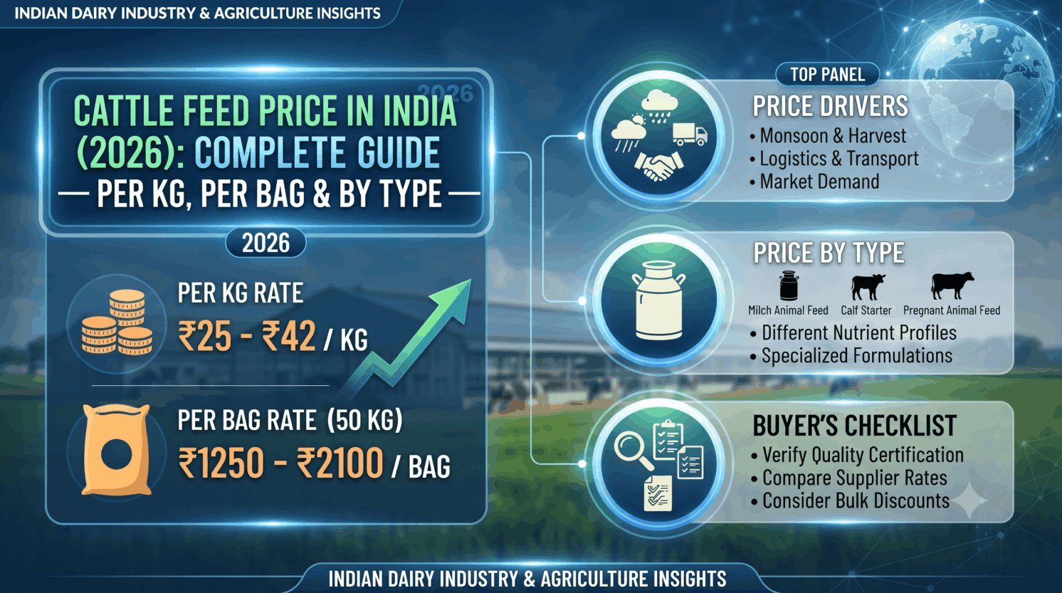Cattle Feed Price in India (October 2026): Per Kg, Per Bag - Brinda Foods
